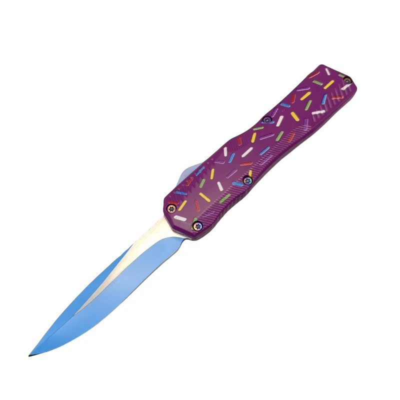 New Purple Donut Switchblade OTF Knife