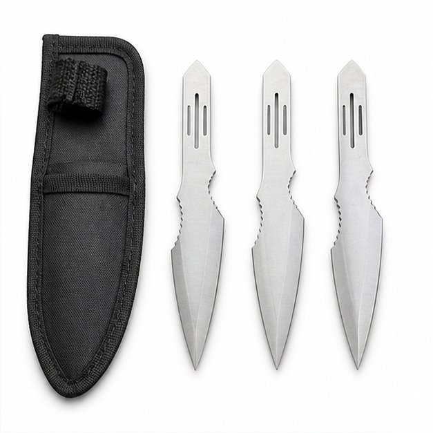 Practice Throwing Knife Set YF050 – 3-Piece, Satin