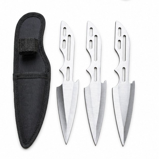 Practice Throwing Knife Set YF139 – 3-Piece, Satin